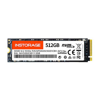 INSTORAGE 智随享 IN500 NVMe M.2 固态硬盘 512GB（PCIe 3.0）