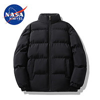 NASA MARVEL 户外休闲男款纯色面包服 黑色 M