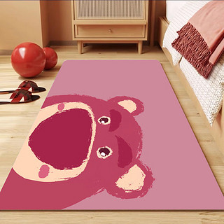 BUDISI 布迪思 儿童房卡通床边毯 草莓熊-06 80*160CM