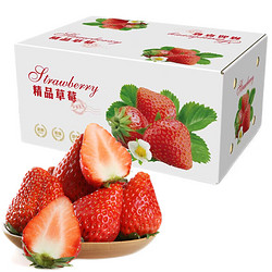 鲜其 四川大凉山红颜奶油草莓 5斤装单果13-20克