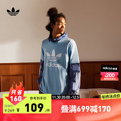 adidas 阿迪达斯 ORIGINALS TREFOIL T-SHIRT 男子运动T恤 H06638 蓝色 M