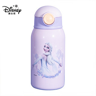 迪士尼（Disney）艾莎公主儿童保温杯食品级316不锈钢便携冰雪奇缘双盖水杯 冰雪奇缘（紫色）