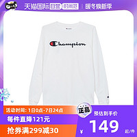Champion 男士圆领长袖T恤 GT78H-721636 灰色 S