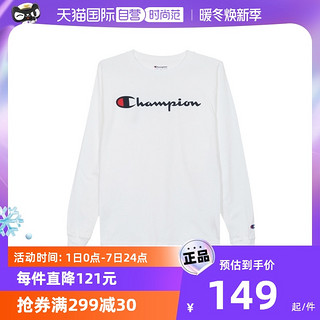 Champion 男士圆领长袖T恤 GT78H-721636 灰色 S