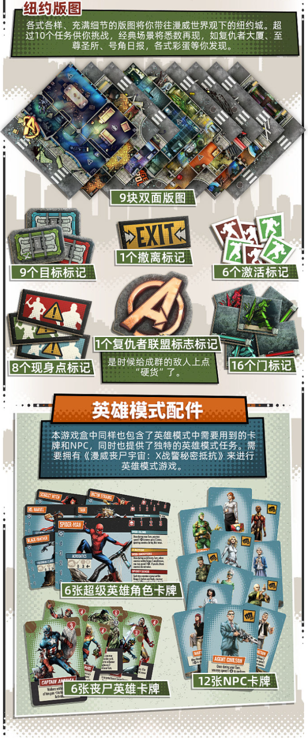 CMON戏梦桌游《漫威丧尸宇宙》桌游