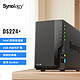 Synology 群晖 DS224+ 四核心 双盘位 NAS网络存储服务器 私有云家庭相册文件存储共享