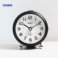 CASIO 卡西欧 小闹钟学生儿童闹铃钟时尚创意床头闹表男 卧室简约小夜灯闹钟女 黑色TQ-149-5PF