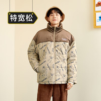 Semir 森马 [芝麻街]森马棉服男秋冬季外套卡通满印撞色拼接校园风上衣新款