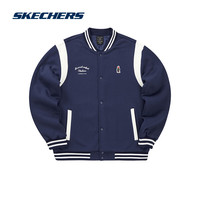 斯凯奇 skechers上衣女拉链立领装针织运动外套L322U097