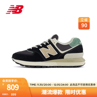 NEW BALANCE 23男鞋女鞋潮流舒适运动百搭休闲鞋 黑色/深灰色 U574LGFB 42.5(脚长27cm)
