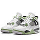 NIKE 耐克 Air Jordan 4 AJ4 白绿黑 抹茶绿 中帮休闲篮球鞋
