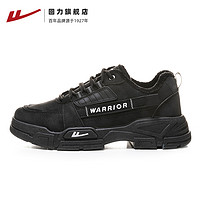 WARRIOR 回力 男鞋棉鞋2023新款男士马丁靴秋冬季保暖加绒加厚工装雪地靴男