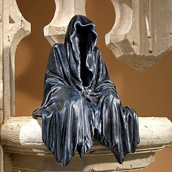 KIDNOAM 坐式工艺品惊悚黑袍夜行者黑衣人诡秘之主装饰摆件 诡秘行者之主