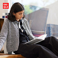 UNIQLO 优衣库 女装 针织短茄克(夹克外套短款 针织开衫 秋季新品)463503