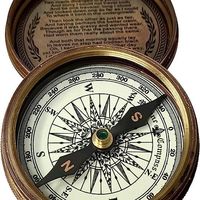 Generic 复古指南针导航航海风格指南针,适合徒步旅行生存和冒险 - 坚固耐用的轻质便携,非常适合 SHRADHA KASHYAP
