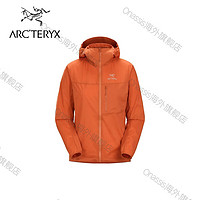 始祖鸟（ARC’TERYX）Hoody风壳纯色Logo印花拉链轻量防风连帽冲锋衣女款 菲卡棕_Fika XS