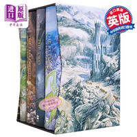  指环王4册套装 Alan Lee插图版 英文原版 The Hobbit The Lord of the Rings Boxed Set JRR Tolkien