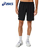 亚瑟士（asics）男式夏季透气速干运动跑步短裤男 2041A261-001澳网黑色 M