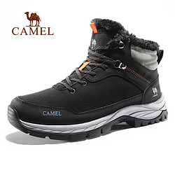 CAMEL 骆驼 登山鞋男士冬季加绒保暖棉鞋防水防滑雪地靴女户外运动徒步鞋