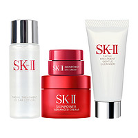 88VIP：SK-II 面部护肤套装化妆品体验装嫩肤30ml眼霜2.5g洁面20g面霜 sk2