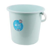 茶花 CHAHUA 水桶手提桶大号塑料宿舍洗衣提水桶泡脚桶浴室 17L蓝色 不带盖