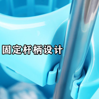 茶花 拖把桶清洁桶手压拖布墩布挤水桶拖拧干水桶居家好用手提拖地桶 玫红色