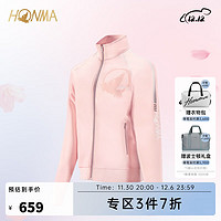 HONMA  运动外套 男休闲外套 65周年樱の舞运动樱花 男女时尚夹克 外套 浅粉色 S