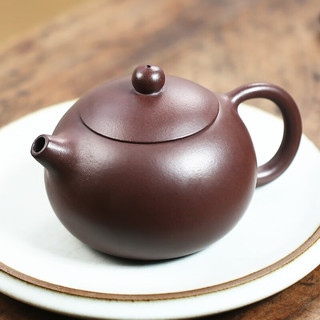 雅辞坊 宜兴紫砂壶名家闫明峰全手工茶具闫明峰紫泥西施壶250ML