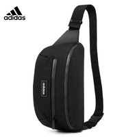 阿迪达斯 (adidas)单肩包斜挎包胸包男女休闲运动背包潮流腰包小挎包 黑色