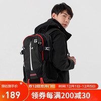 探路者(TOREAD)背包 徒步登山露营休闲多功能大容量30L双肩包TEBI80766-G01X黑色