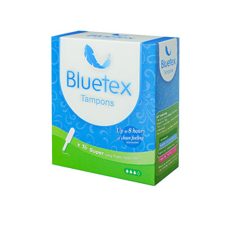 88VIP：Bluetex 蓝宝丝 卫生棉条长导管大流量16支*1盒内置卫生巾德国进口