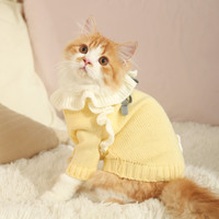 Hoopet 猫咪衣服冬季保暖布偶猫冬天宠物猫猫小猫幼猫防掉毛秋冬毛衣冬装