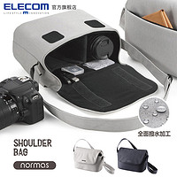ELECOM 宜丽客 单反相机包单肩小包休闲包斜挎佳能摄影包微单包便携收纳包