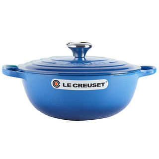 酷彩（Le Creuset） 铸铁珐琅锅S级深烧锅妈咪锅汤锅炖锅 马赛蓝26cm