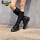  Dr.Martens 马丁（DR.MARTENS）1B60 老钱风荔枝纹软皮黑色女款20孔长筒马丁靴 黑色 38　