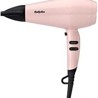 BaByliss 巴比丽丝 玫瑰红 2200W 吹风机,强力干燥,离子,轻质吹风机,粉色