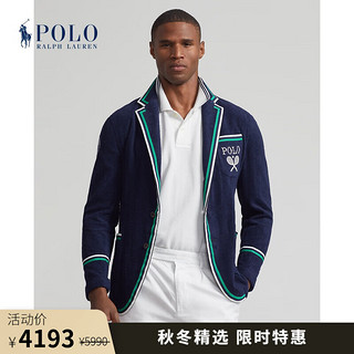 Polo Ralph Lauren 拉夫劳伦男装 经典款修身版温布尔登棉西装外套RL16973 410-海军蓝 38 S