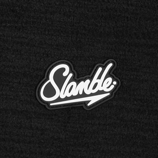 SLAMBLE 秋冬摇粒绒立领运动外套男女防风保暖拉链夹克上衣 墨绿 S