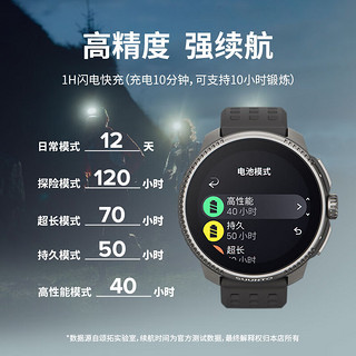 颂拓Race深海蓝 运动智能手表 户外多功能手环腕表跑步不锈钢监测