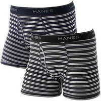 HANES 恒适 平角内裤 2条装 HM6EG701 男士