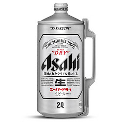 Asahi 朝日啤酒 超爽 生啤酒 2L 单桶装
