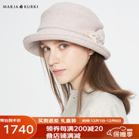 玛丽亚.古琦(玛丽亚古琦 MARJA KURKI)泰国保暖帽子女士冬季 款礼帽 时尚休闲帽 时光美人 米色