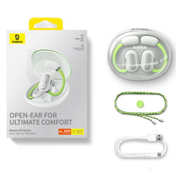 BASEUS 倍思 Eli Sport 1 骨傳導掛耳式動圈降噪藍牙耳機 極光綠