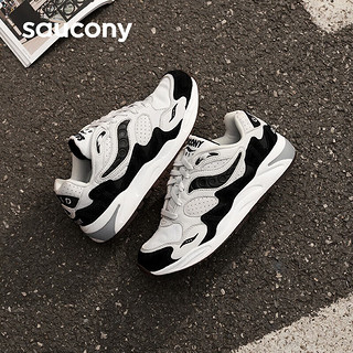 Saucony索康尼GRID SHADOW 2休闲鞋男女经典复古鞋运动鞋灰黑44.5