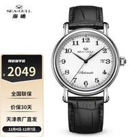 SEA-GULL 海鸥 手表男士自动机械表经典皮带防水商务国表 819.13.1054