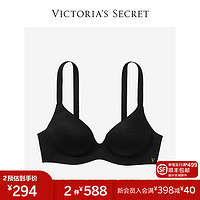 VICTORIA'S SECRET 维密 柔韧聚拢塑形女士内衣文胸光滑无痕舒适胸罩 54A2黑色 11214273 32DD