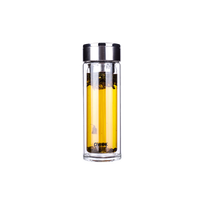 Pyrex 康宁双层玻璃玻璃杯耐高温保温杯茶杯杯子分离PX-F360 (双层玻璃杯)360ml