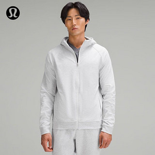 lululemon 丨City Sweat 男士拉链连帽衫 LM3CCGS 杂色浅灰色/海盐灰 M