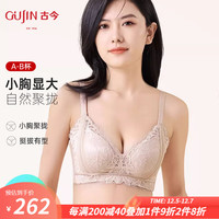 GUJIN/古今 G2DB08002 无钢圈聚拢 远山霜杏 70A 文胸