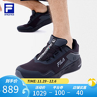 FILA 斐乐男鞋户外越野运动鞋跑步鞋男LYNX BOA 喷射黑-SL 41